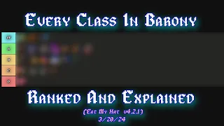 Barony All Classes Tier List