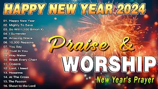 Happy New Year With Prayer Songs Lyrics 🎆 Praise & Worship Songs for New Year 🎆 HAPPY NEW YEAR 2024