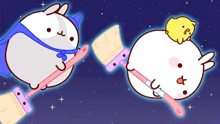 Molang and Piu Piu | The Broom🧹| Funny Cartoons For Kids | HooplaKidz Shows