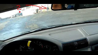 drift onboard from 100hp BMW E36 316i Compact - guy running away before a drift car