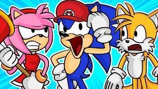 Funny Sonic Shorts Compilation Ft. Mario Characters - Gabasonian