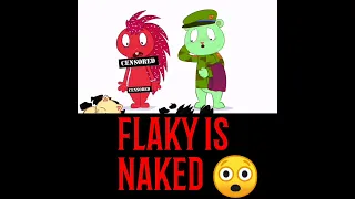 FLAKY IS NAKED 😲🥺😱 #happytreefriends2022 #shorts #flippyxflaky #htf2022