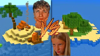 Hvem Bygger Den Flotteste Øde Ø I Minecraft!