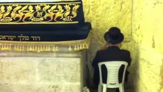 Praying at David's Tomb, Jerusalem