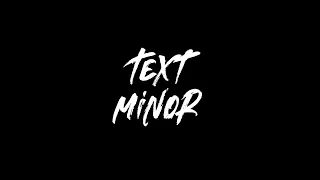 Minor - Text/Karaoke MiyaGi & Andy Panda | Hajime
