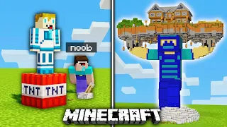 Poprosiłem 10 LOSOWYCH OSÓB aby zbudowali YOUTUBERÓW  w MINECRAFT!