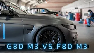 G80 M3 vs F80 M3 Track Day Comparison
