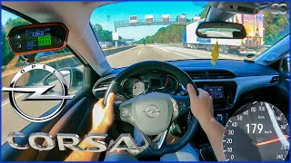 Opel Corsa F (2021) - Autobahn Top Speed Drive POV