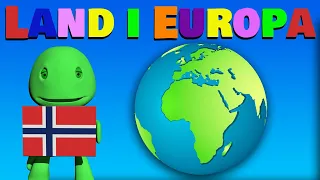 Liam Barne TV | Lær navn på land i Europa | Lær flagg