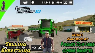 Sell Everything To Purchase John Deere T560 Combine Harvester | fs 20 hindi gameplay #fs20 #vlogs