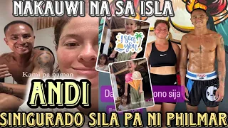 Andi nakabalik na sa Isla Siargao at nakipag selfie ky philmarconfirmed hindi pa daw sila hiwalay