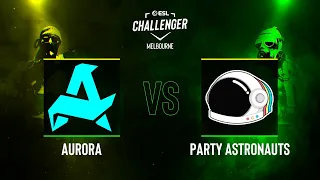 Aurora vs. Party Astronauts - Map 2 [Overpass] - ESL Challenger Melbourne 2024 - Group A