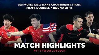 Fan Z./Wang C. vs Ovidiu I./Alvaro R. | 2021 World Table Tennis Championships Finals | MD | R16