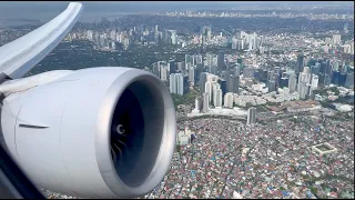 HEAVY United 777-300ER Takeoff in Manila for 11+ hour flight | Awesome GE90 sound