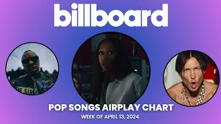 Billboard Pop Songs Airplay Top 40 | Week Of April 13, 2024