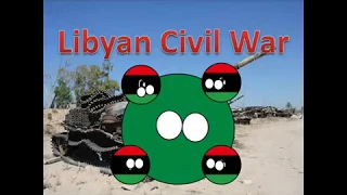 Libyan Civil War in Countryballs