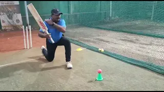 MS Dhoni Cricket Academy :Sweep short #cricket #cricketdrills #cricketskills #hyderabadcricket