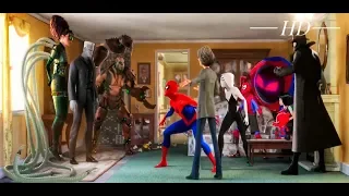 SPIDER GANG VS SUPER VILLIANS Spiderman Into The Spiderverse..