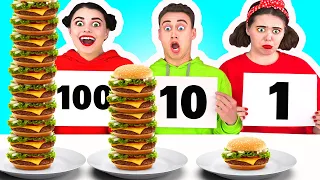 100 СЛОЕВ ЧЕЛЛЕНДЖ | Смешные Ситуации от Ideas 4 Fun Challenge