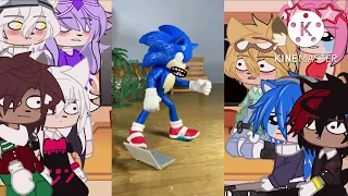 [🖤💙] Sonic and his friends react to Sonic David II Gacha Club || Gay ships || Lazy || OG [❤️💜]