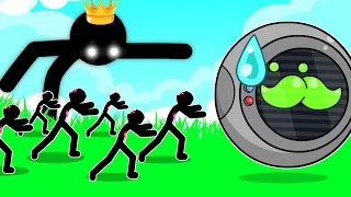 My ROBOT Fights The NEW Zombie King Stickman To RESCUE The Stick Princess in Stick War Legacy