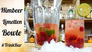 Himbeer Limetten Bowle - Cocktail selber machen - Rezept - TrinkBar