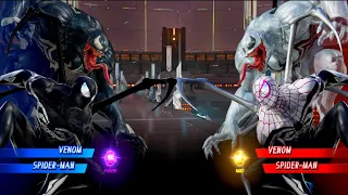 Venom & Dark SpiderMan Vs White Venom & SpiderMan  (Very Hard)AI Marvel vs Capcom Infinite