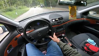 Mercedes Benz E220 W211 2006 Facelift manual POV Drive Gopro