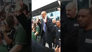 Giannis Antetokounmpo and Kareem Abdul-Jabbar - Milwaukee Bucks Fiserv Forum Grand Opening