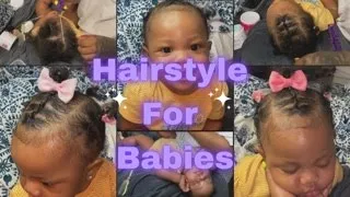 Styling my 9 month old hair/ Quick and Easy hairstyles for babies/Hairstyles for Babies