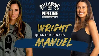 Wright vs. Manuel Billabong Pro Pipeline - QuarterFinals Heat Replay