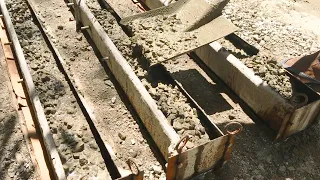 Making Concrete Fencing Post | 1 Cement : 2 Sand : 3 Gravel