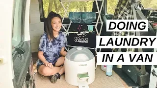 VAN LIFE: Doing Laundry Inside My Van | Yirego Drumi Test