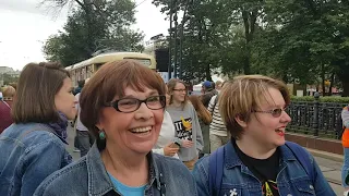 Парад трамваев 13 июля 2019 года Москва.