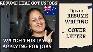 How to write a Resume and Cover Letter for jobs in Australia | Tips for a Good Resume