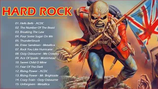 Hard Rock Metal Of 60's 70's 80's | Top 100 Hard Rock Songs Metallica, ACDC,  Ozzy Osbourne