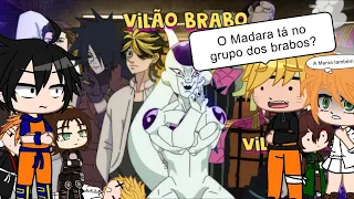 (REACT)PROTAGONISTAS REAGINDO À TIPO DE VILÕES DOS ANIMES|(Voice makers)|Animes|GC