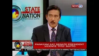 Panayam kay Senate President Vicente 'Tito' Sotto