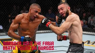 Barboza uses the Fabia Death Touch on Burgos