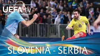 Futsal EURO highlights: Slovenia v Serbia