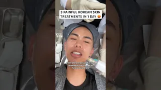 Getting the 3 most painful Korean skin treatments in the same day 😭