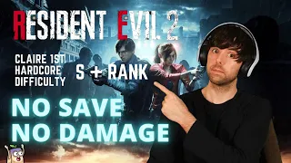 Resident Evil 2 Remake No Damage / No Save - Claire 1st Run Hardcore Mode S+ Rank (PC)