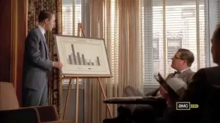 Mad Men Pete Campbell Admiral Ad scene3-The Pitch from "The Fog" S03E05