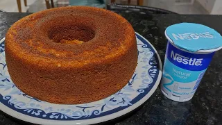 BOLO DE IOGURTE NATURAL