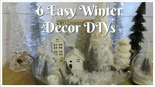 6 EASY WINTER DECOR DIYS ~Dollar Tree DIY ~ Dollarama DIY ~