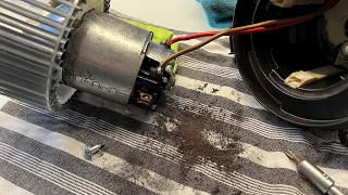 Repair a squeaky Mercedes blower motor (W204, C204, W212...)