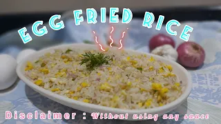 Egg fried rice | No sauce egg fried rice | Quick recipe | Aroma In Fire