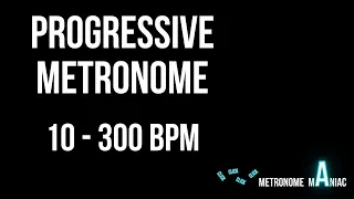 Progressive metronome 10-300 BPM - Woodblock