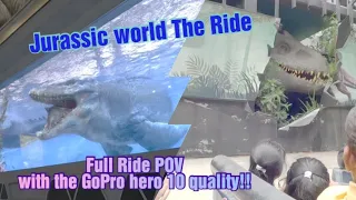 Jurassic World The Ride GoPro hero 10 Ride POV!!