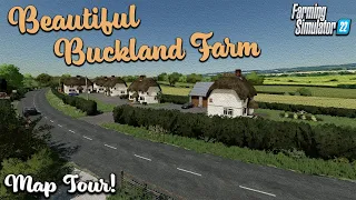 “BUCKLAND FARM” FS22 MAP TOUR! | NEW ’SOMERSET’ MOD MAP! | Farming Simulator 22 (Review) PS5.